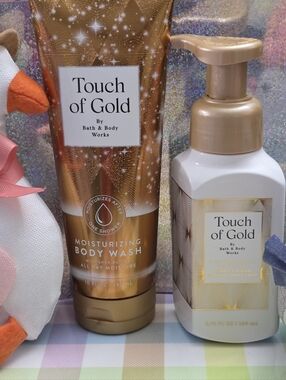 Bath & Body Works Touch of Gold Moisturizing Body Wash & Hand Soap Set NEW